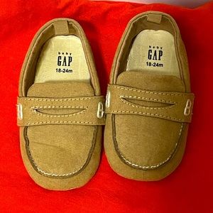 Baby boy Tan GAP loafers